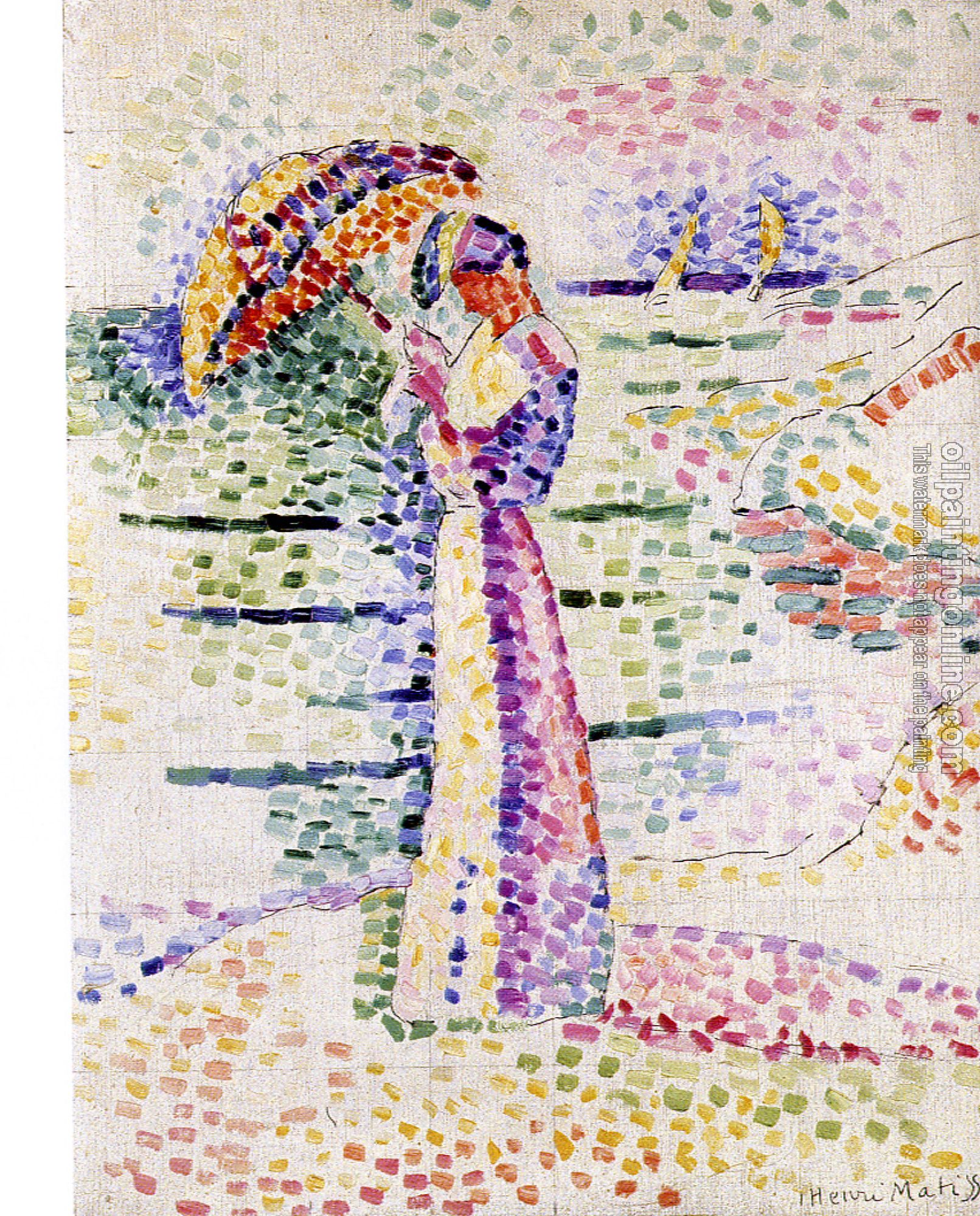 Matisse, Henri Emile Benoit - figure with parasol